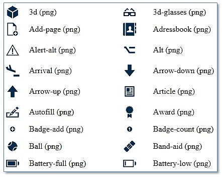 Icons und Piktogramme für die Web-Auftritte