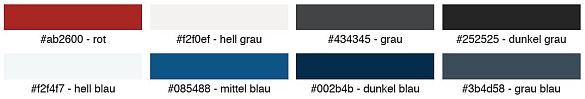 Farbpalette für KoGIs